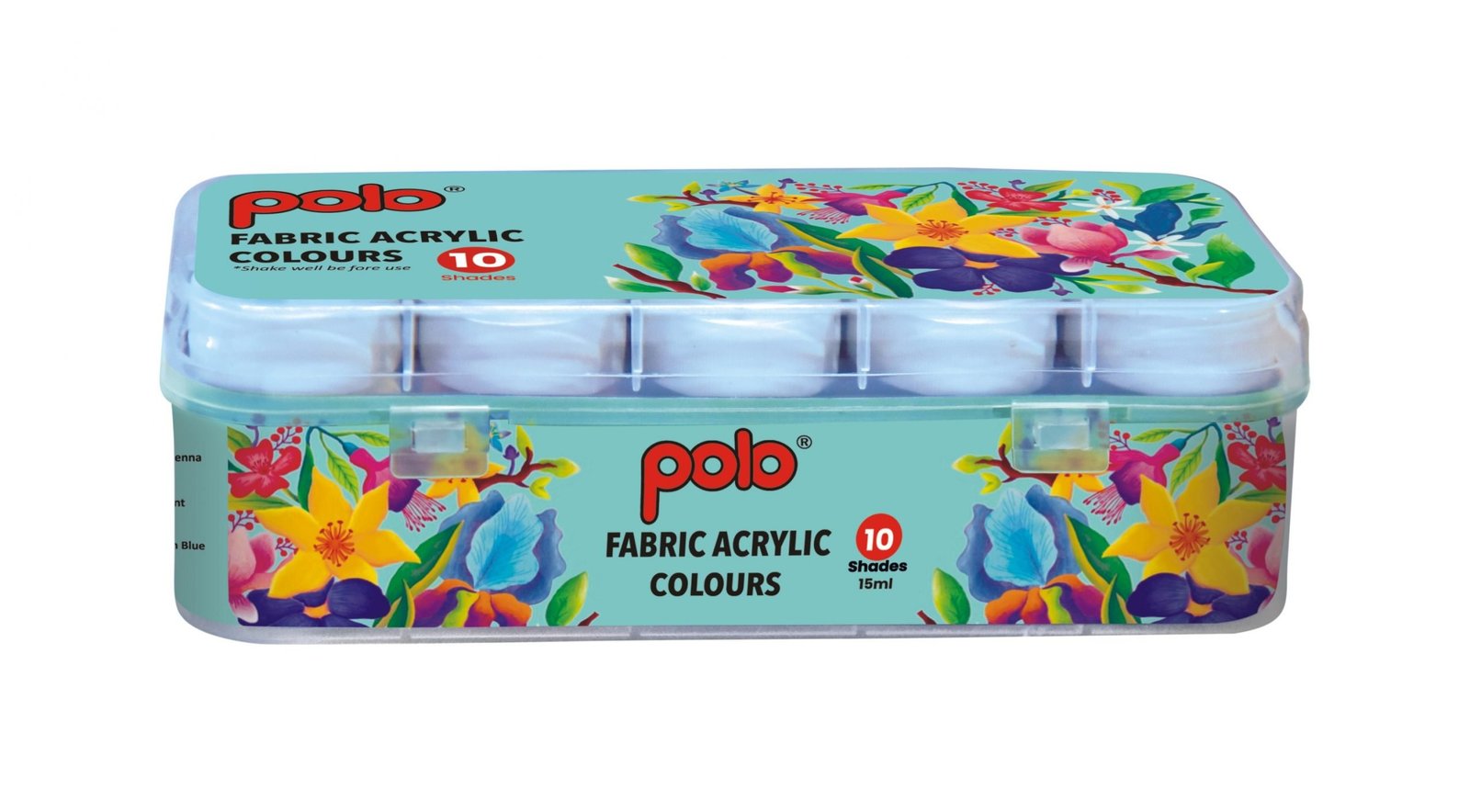 Fabric Acrylic Pack of 10 Shades Polo Colours